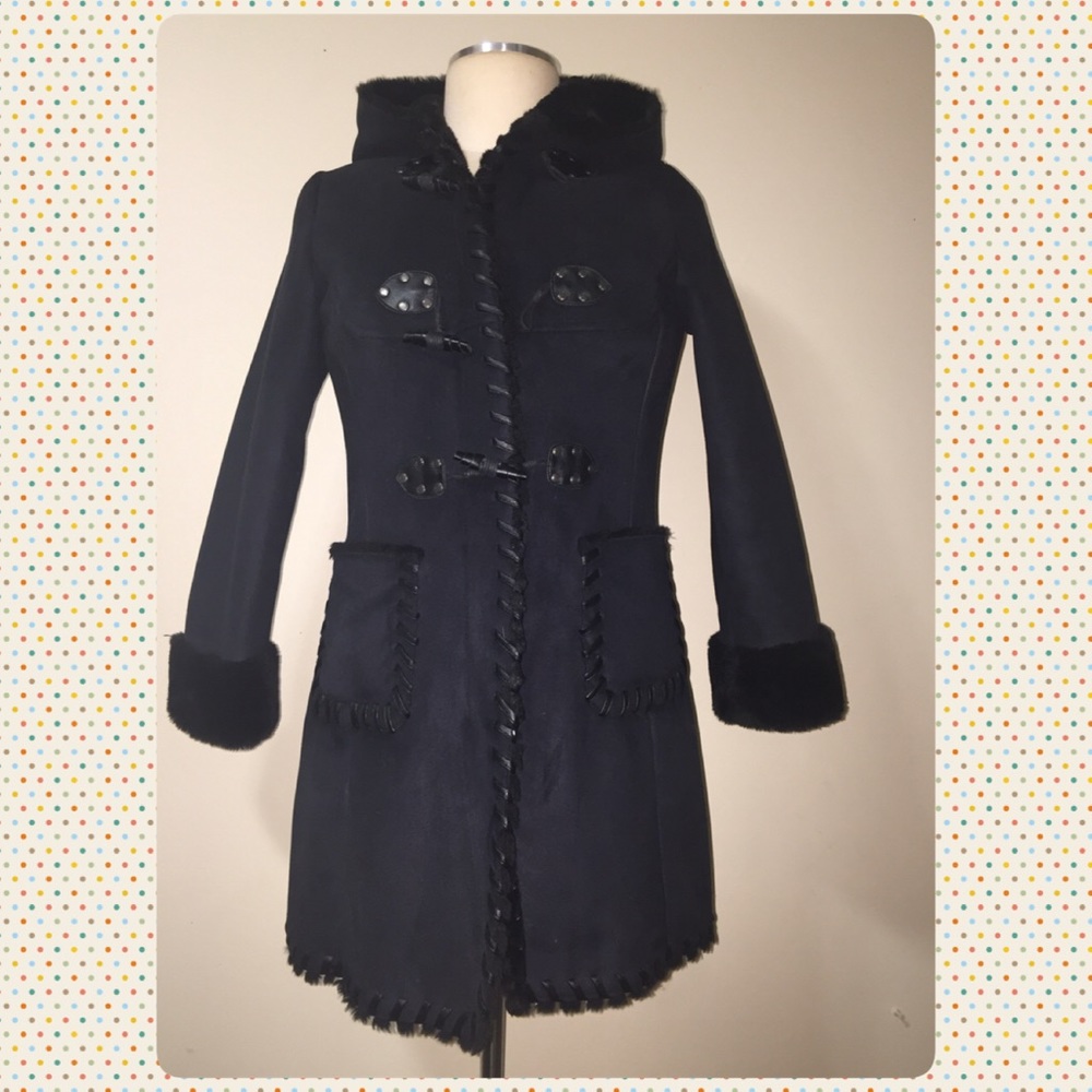 🌹 VIA SPIGA GIRLS MIX MEDIA COAT New w/out Tags…